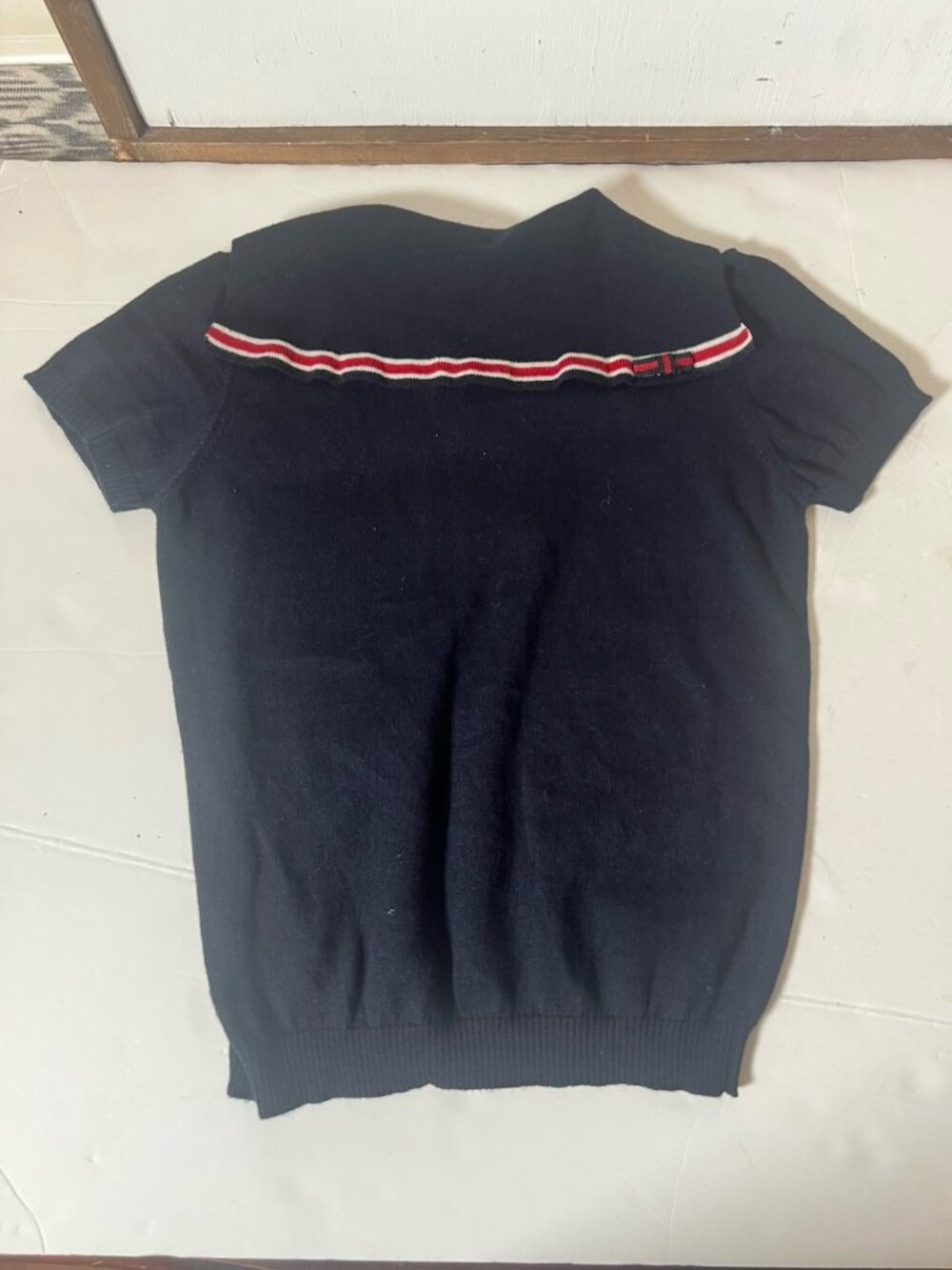 GUCCI 4 YEARS BOYS Short Sleeve Cashmere Blend Nautical Polo - GOOD CONDITION. Q - Picture 5 of 7
